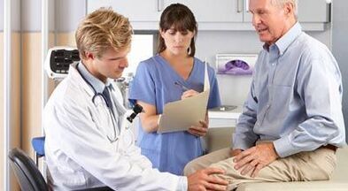 Patients with arthrosis on orthopedic examination